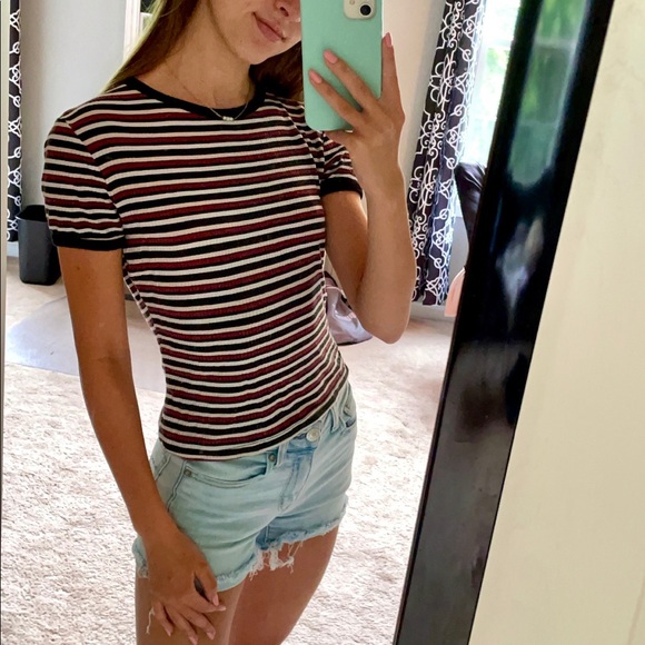 90s striped baby tee - Picture 2 of 3